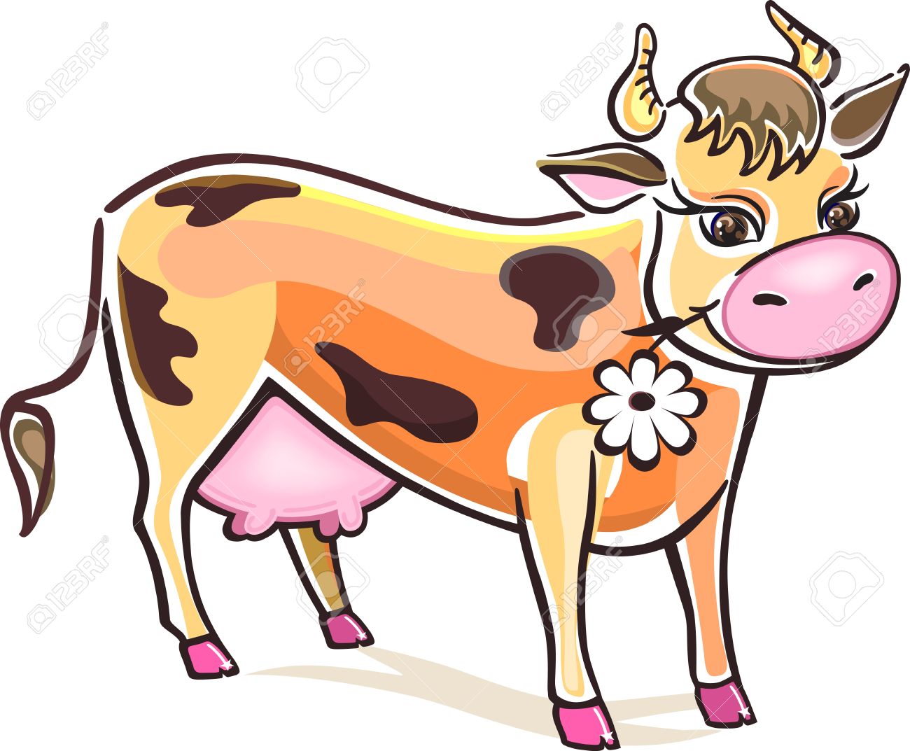 1300x1073 Female Ox Clipart