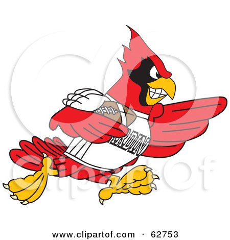 450x470 Royalty Free (Rf) Clipart Illustration Of A Red Cardinal Character