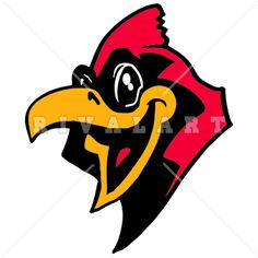 236x236 Mascot Clipart Image Of Cardinals Baseball Design Cardinal Clip