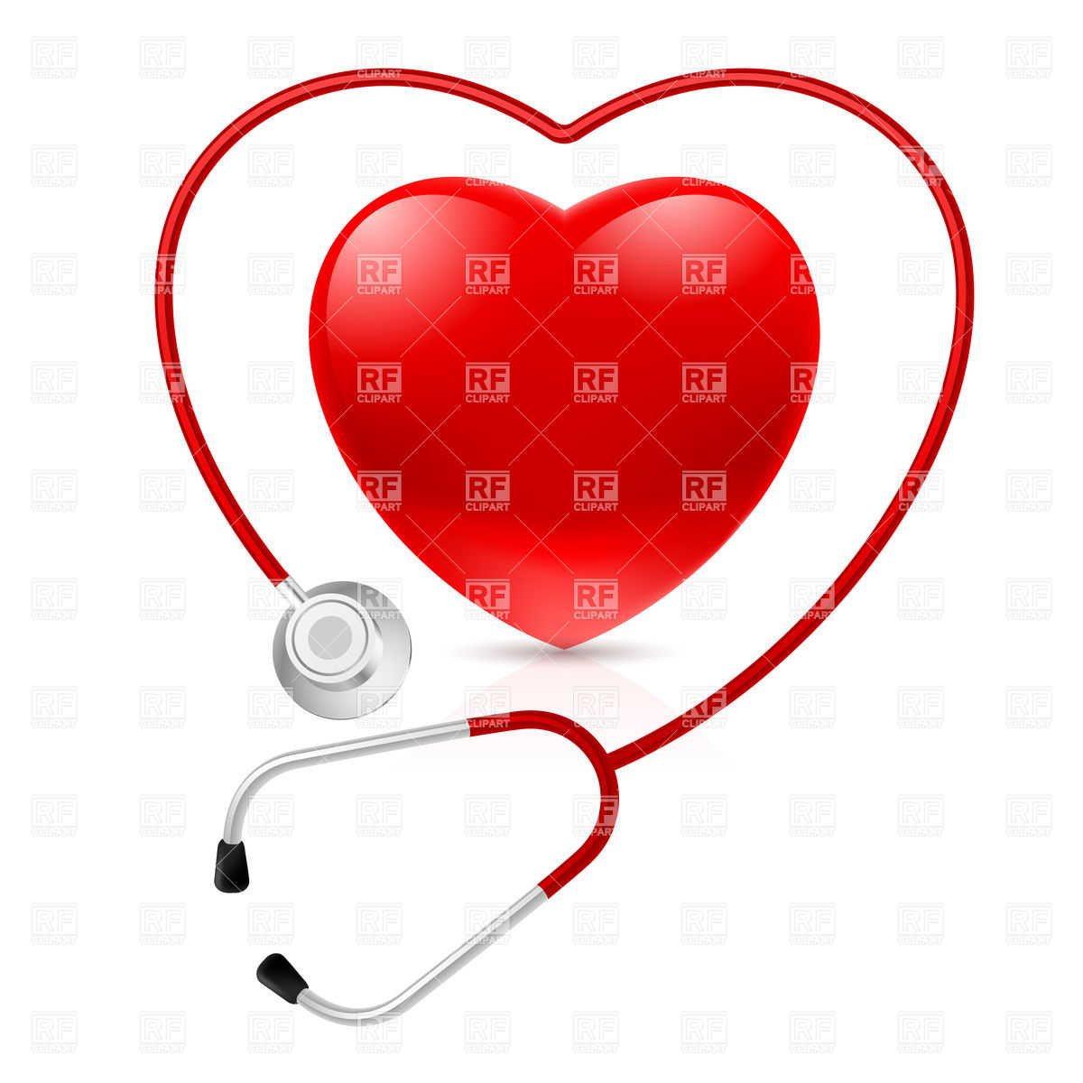 1200x1200 Heart Shaped Stethoscope And Heart Icon Royalty Free Vector Clip