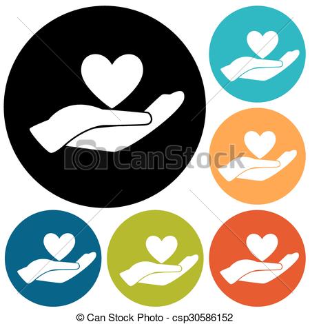 450x470 Human Heart Icon Clipart Vector
