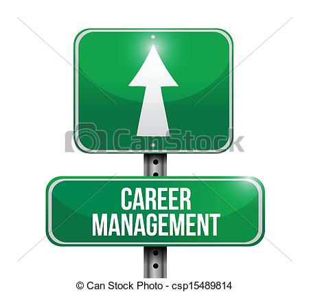 450x425 Career Management Road Sign Illustration Design Over A White