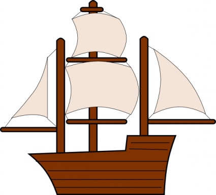 425x384 Tall Ship Clipart