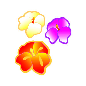 300x300 Caribbean Clipart Colorful Flower