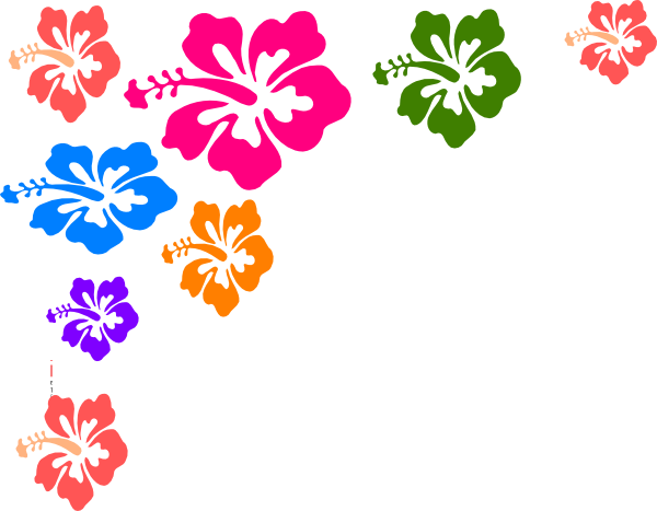 600x467 Majestic Hawaiian Clip Art Borders Free Flower Border Clipart Kid