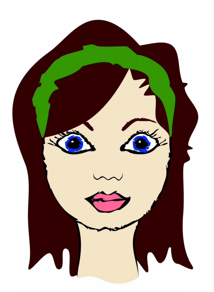 749x1024 Girl Face Caricature Girl Cartoon Faces Free Download Clip Art