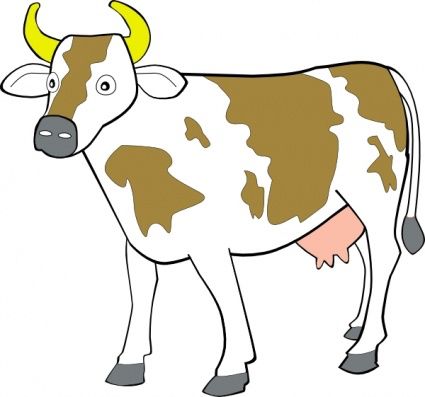 425x397 Cow Carnation Clipart