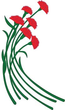 209x350 Free Carnation Flower Gvozdika 2 Clipart And Vector Graphics