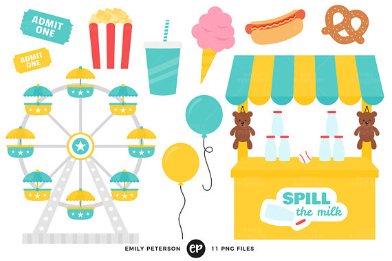 570x379 Carnival Clip Art, Ferris Wheel Clipart, Cotton Candy Clip Art