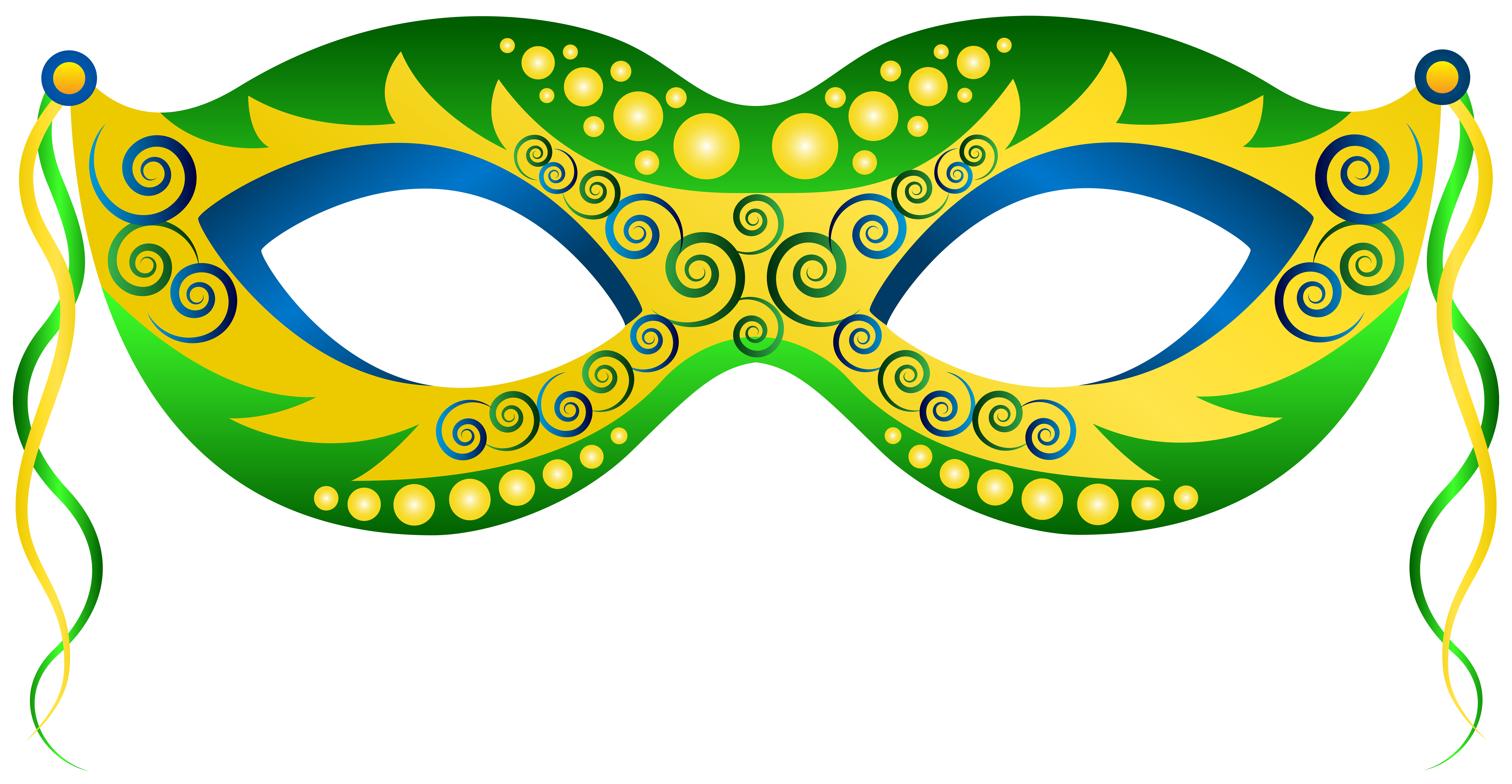 8000x4149 Green Yellow Carnival Mask Png Clip Art Imageu200b Gallery