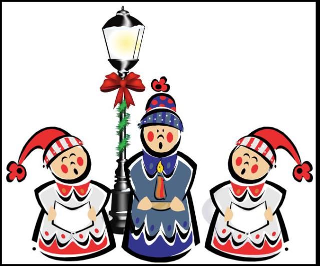 639x531 Great Clip Art Of Snowmen And Carolers Three Little Carolers