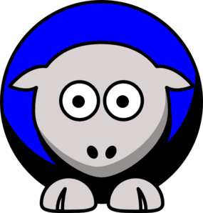 285x298 Sheep Colors 4 Black, Blue, Silver And White Clip Art