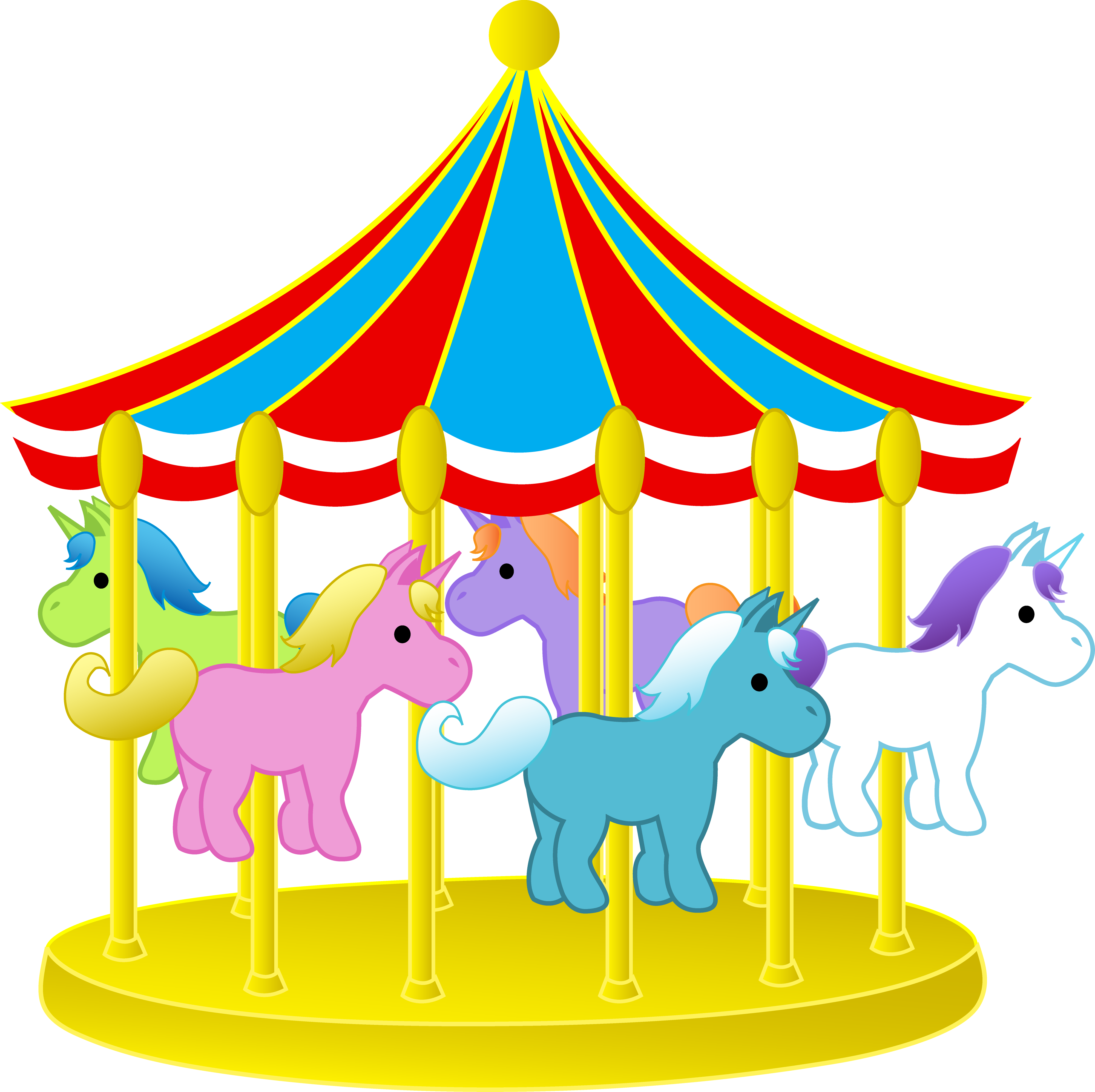 3999x3987 Carousel Clipart Many Interesting Cliparts