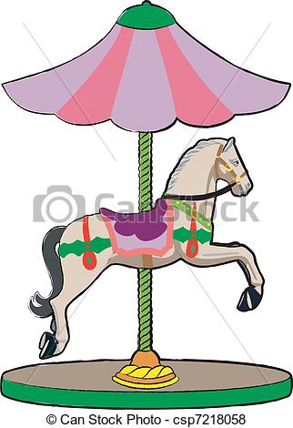 322x470 Carousel. Little Game Vector