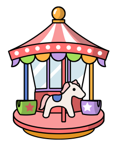 242x300 Cartoon Carousel Clip Art Clipart Panda