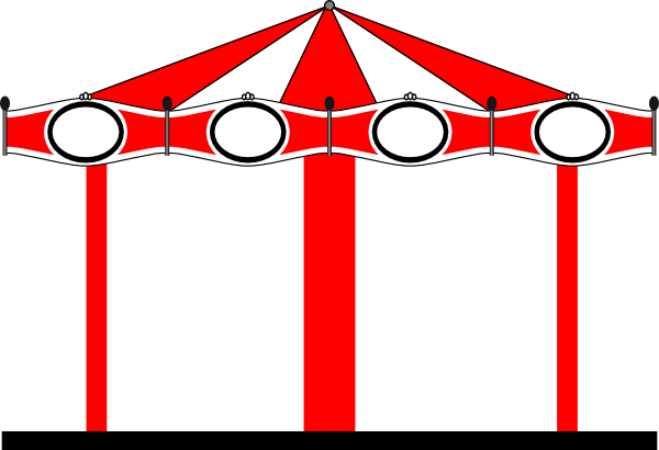 600x410 Black And White Carousel Clip Art