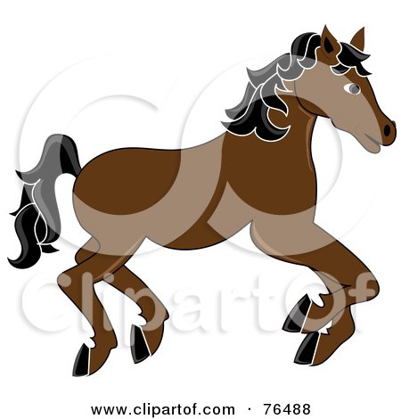 450x470 Royalty Free (Rf) Clipart Illustration Of A Yellow Carousel Horse