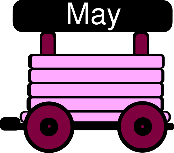 600x528 Loco Train Carriage Pink Clip Art