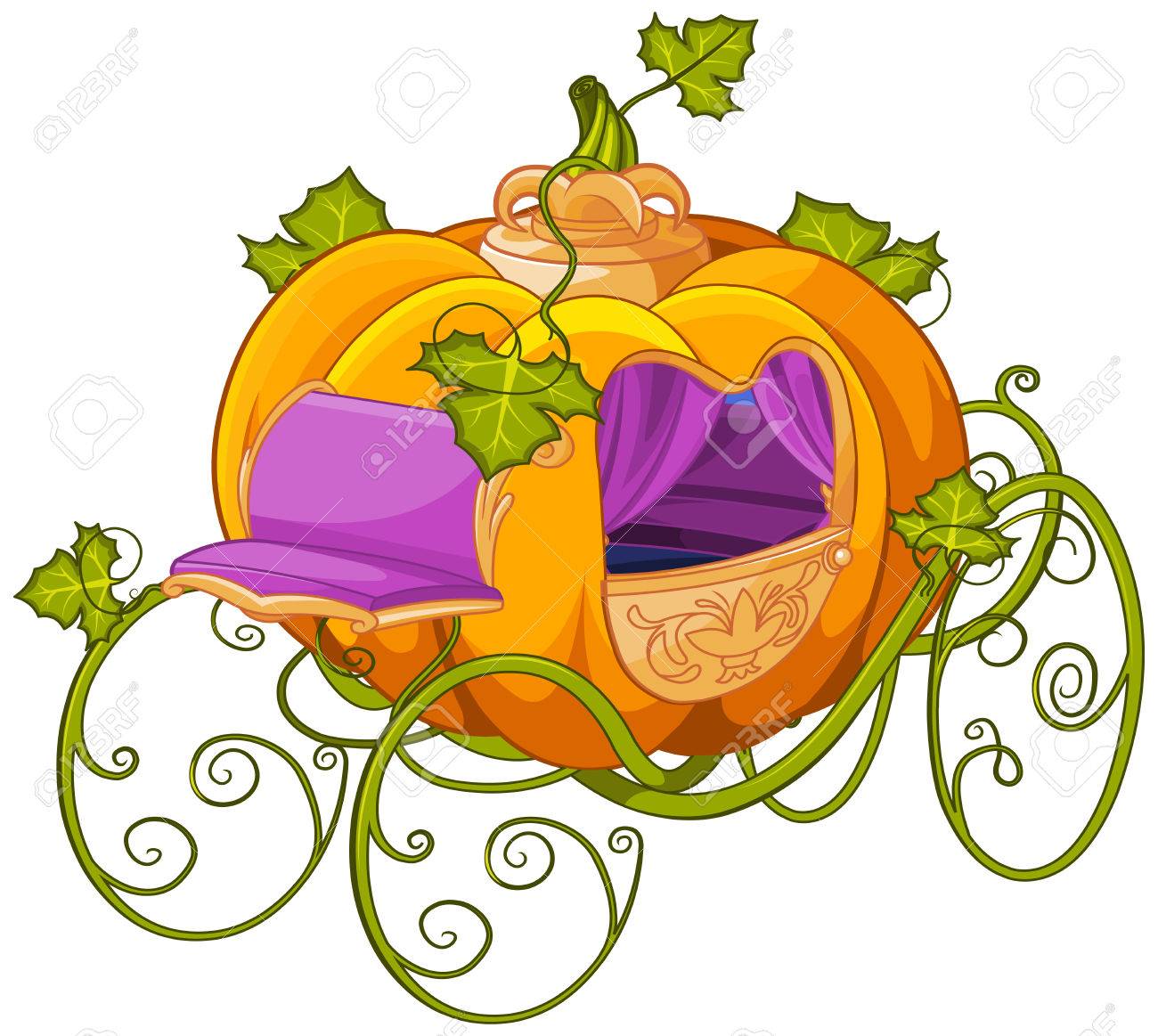1300x1163 Pumpkin Carriage Clipart