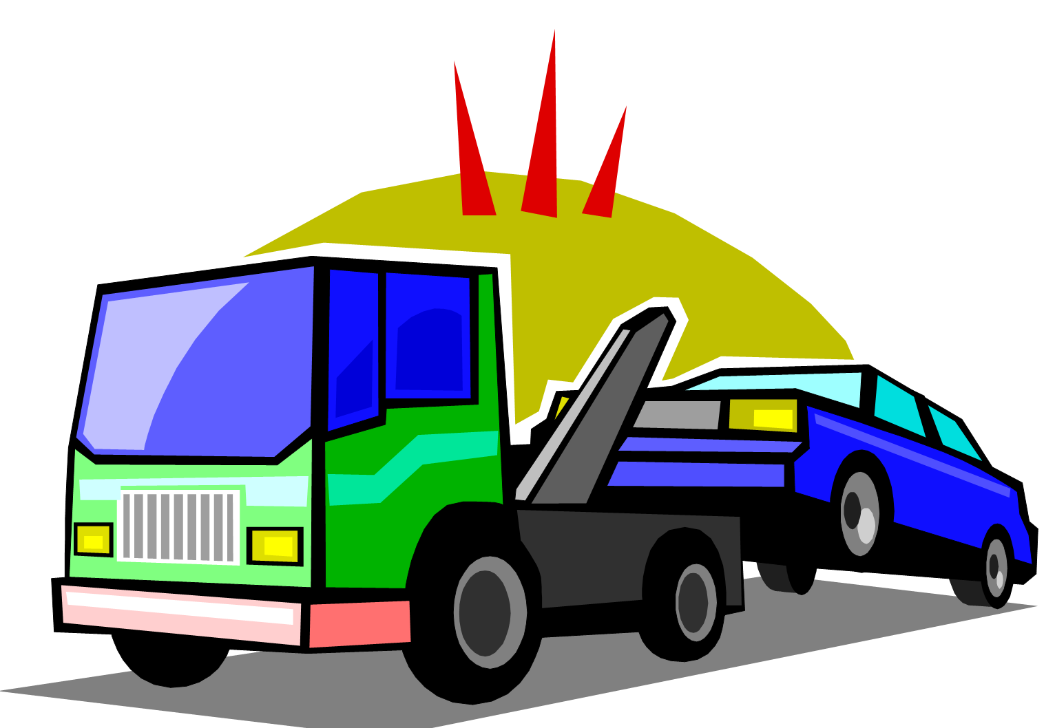 1532x1058 Tow Truck Png Clipart
