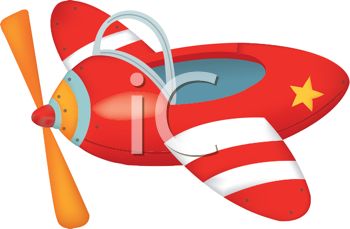 350x229 Royalty Free Clip Art Image Cute Cartoon Toy Airplane