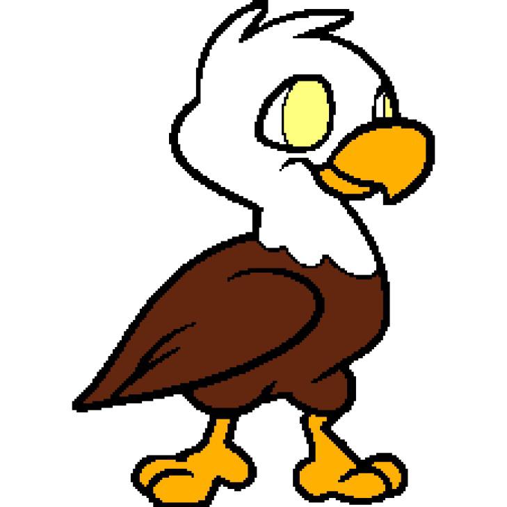 729x729 Clipart Of Baby Eagles Eagle Cartoon Free Download Clip Art