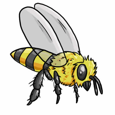 400x400 Cute Bee Clip Art Love Bees Cartoon More 2