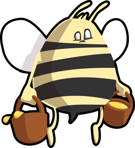 455x500 97 Honey Bee Clip Art Free Public Domain Vectors
