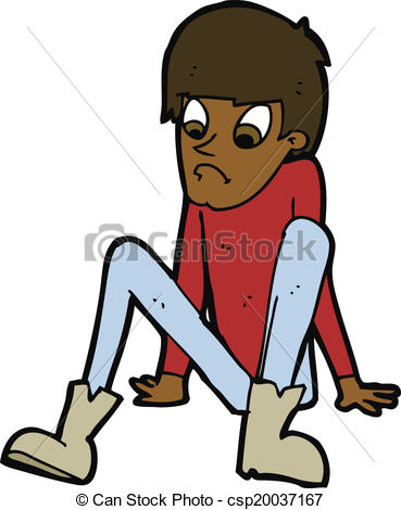 369x470 Cartoon Boy Sitting On Floor Clip Art Vector