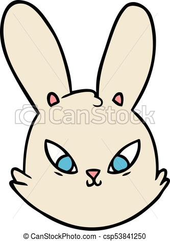333x470 Cartoon Bunny Face Clipart Vector