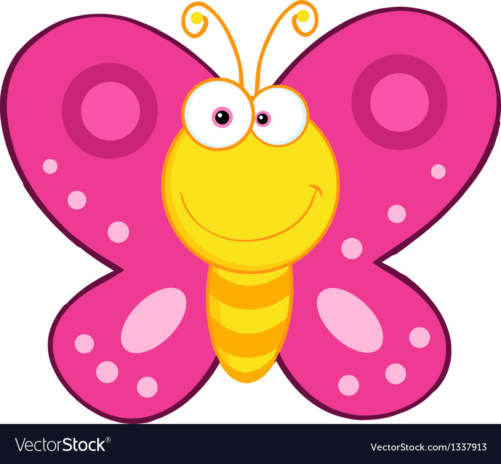 1000x927 Exciting Cartoon Image Of Butterfly Cute Mascot Character Royalty