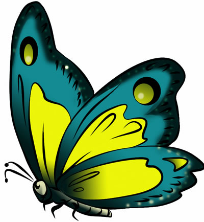 400x434 Butterfly Clip Art 3