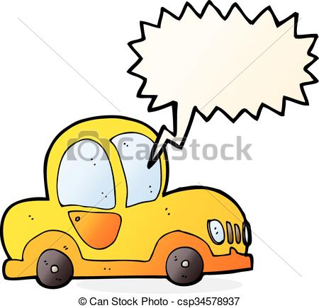 450x435 Cartoon Car With Speech Bubble Vectors