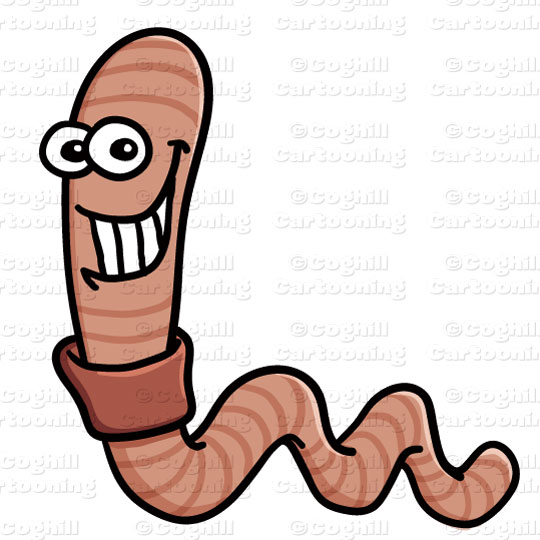 540x540 Cartoon Worm Clip Art Stock Illustration