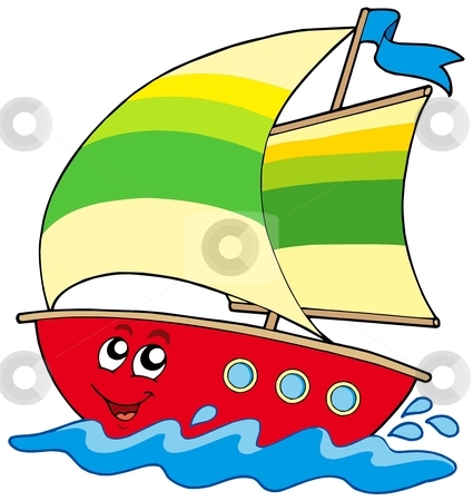 425x450 Cartoon Images Of Boats Coloring To Good Free Sailboat Clip Art