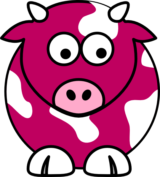 540x596 Coral Cow Clip Art