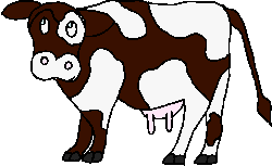 250x153 Cows Clip Art 2 Image