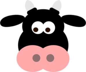 298x249 Cow Face Clip Art Clipartlook