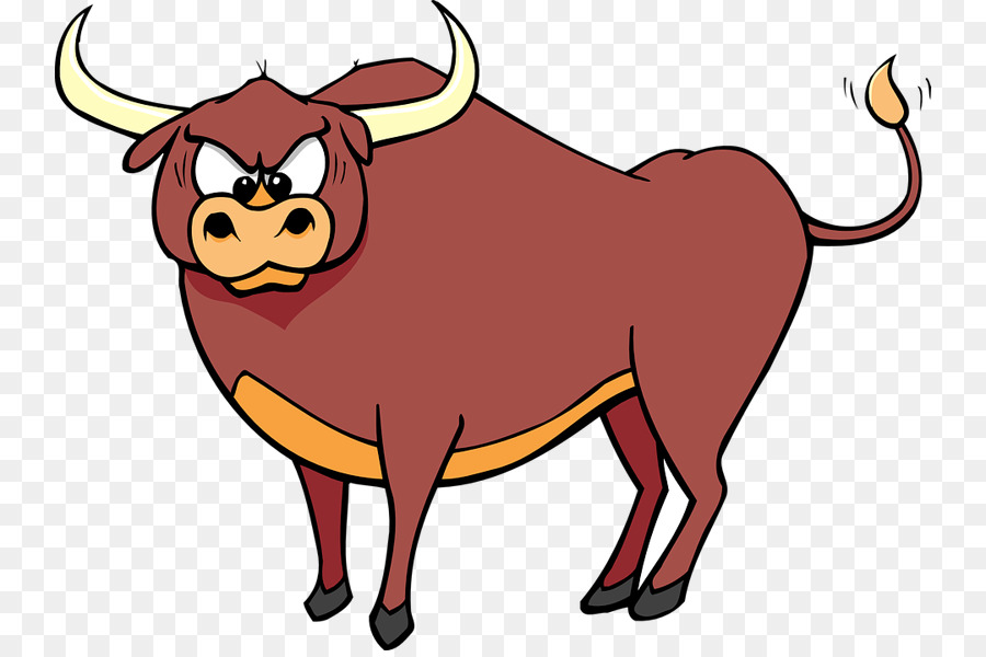 900x600 Bull Cattle Cartoon Clip Art