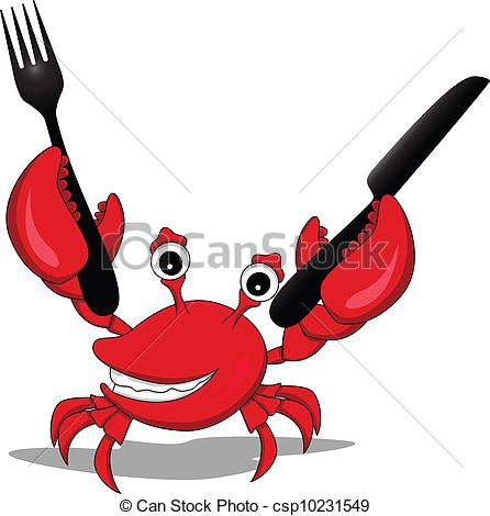 446x470 A Funny Cartoon Crabs. Vector Illustration Of Funny Cartoon Eps