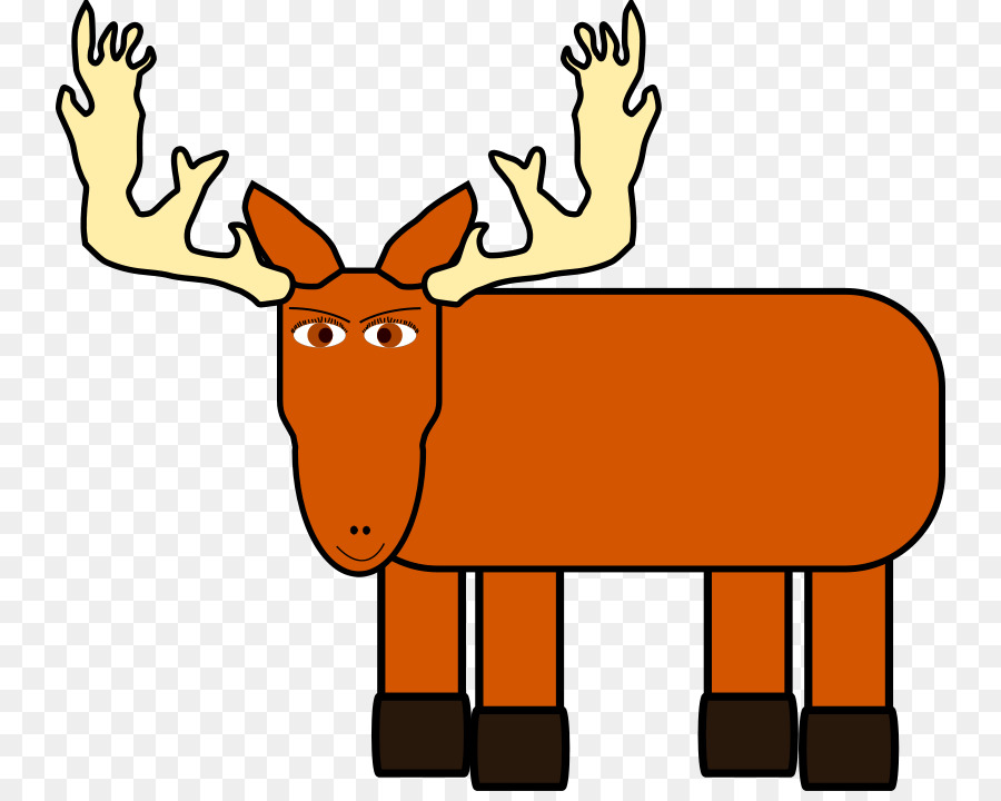 900x720 Moose Cartoon Clip Art