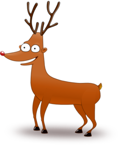 246x297 Cartoon Reindeer Clip Art