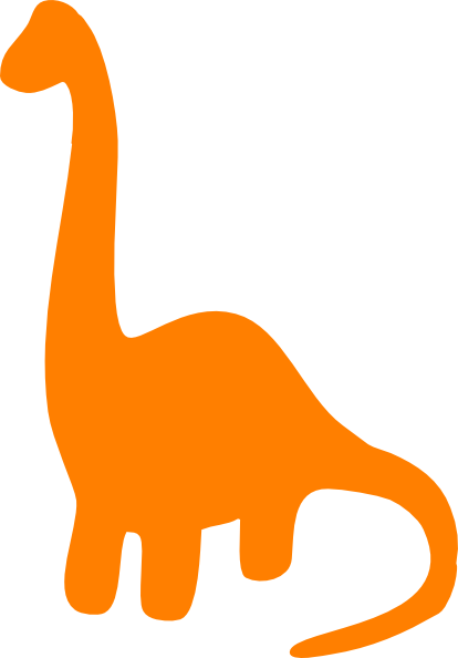 414x594 Collection Of Orange Dinosaur Clipart High Quality, Free