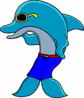 276x320 Dolphin Clipart Scene