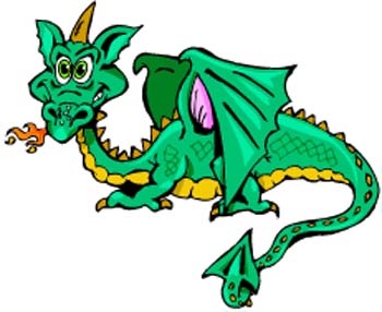 350x286 Cartoon Dragon Clipart