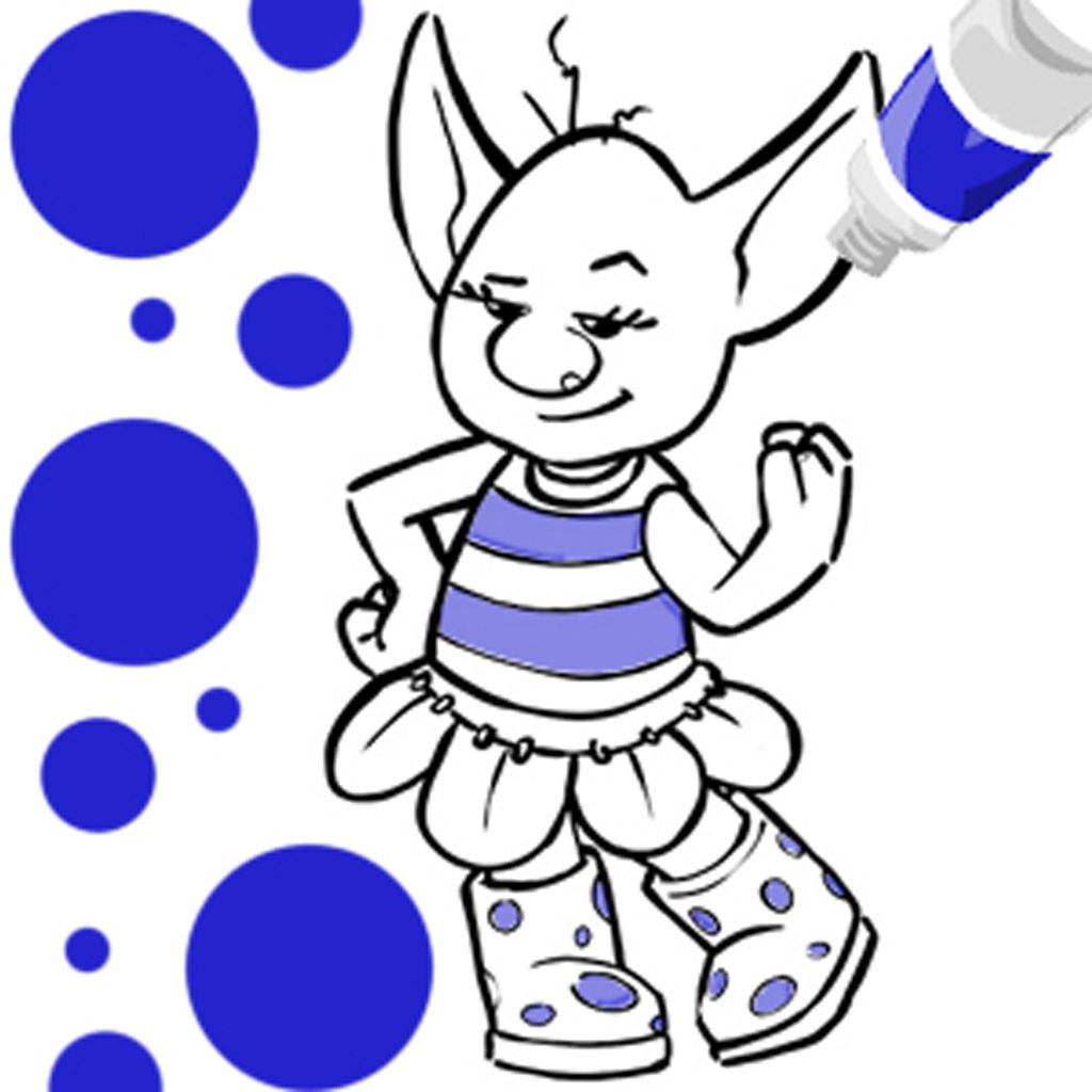 1024x1024 Digby Dragon Grizel Colouring Page