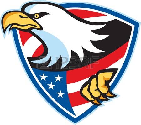 450x400 Bald Eagle Clipart Red White Blue