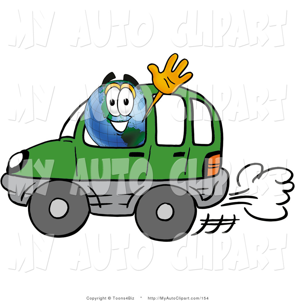 1024x1044 Cliprt Of World Earth Globe Mascot Cartoon Character Driving