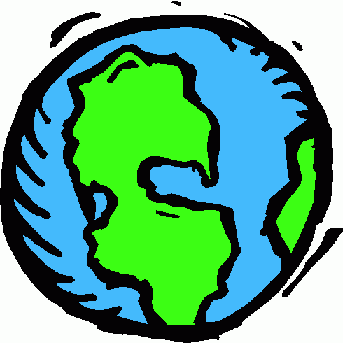 490x490 Cartoon Earth Clipart