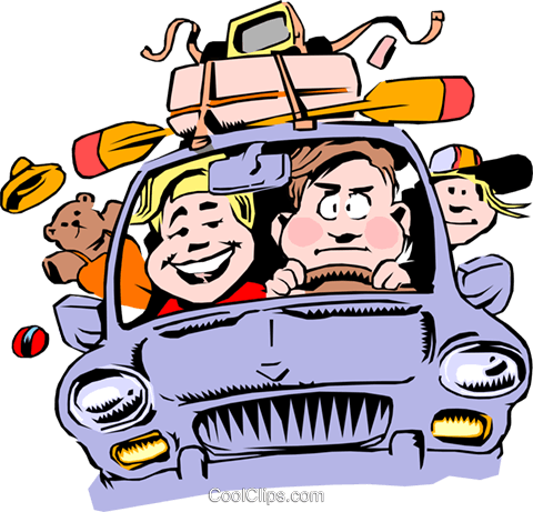 480x461 Cartoon Family Vacation Royalty Free Vector Clip Art Illustration